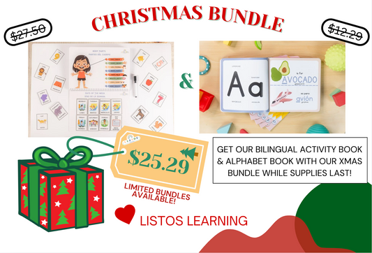 Bilingual Activity Book & Alphabet Book Bundle