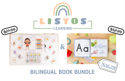 Bilingual Activity Book & Alphabet Book Bundle