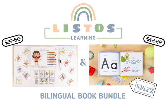 Bilingual Activity Book & Alphabet Book Bundle